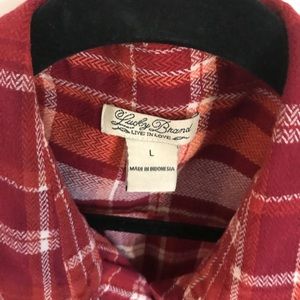 Plaid long sleeved shirt